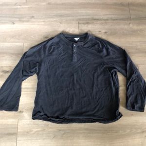 MENS LONG SLEEVE BLACK SHIRT